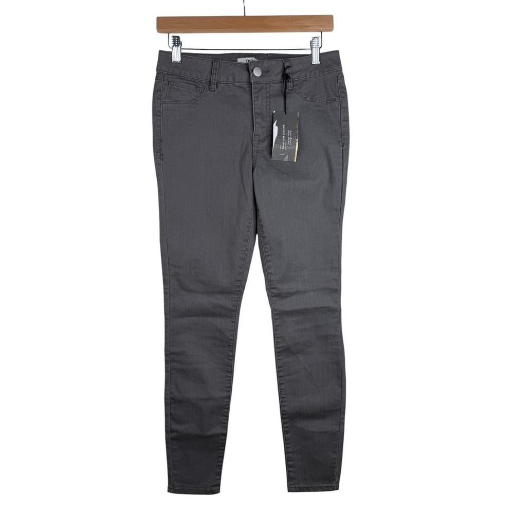 NWT Refuge Womens Skintight Legging Pants size 4 Dark Gray Jeans